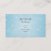 赤いクリスマスボウ姿の奇妙な子猫 名刺 (裏面)