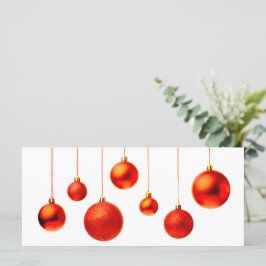 赤いクリスマスボールの装飾の写真と文字