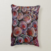 赤いクリスマスボール アクセントクッション (裏面(縦))