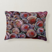 赤いクリスマスボール アクセントクッション (裏面)