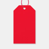 赤いクリスマスボール ギフトタグ (裏面)