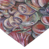 赤いクリスマスボール ショートテーブルランナー (コーナー)