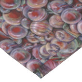 赤いクリスマスボール テーブルクロス (アングル)