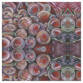 赤いクリスマスボール ファブリック (クローズアップ)