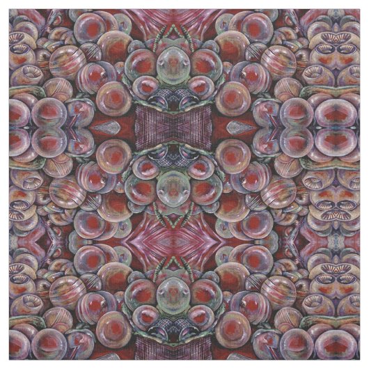 赤いクリスマスボール ファブリック (見本)