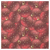 赤いクリスマスボール ファブリック (見本)