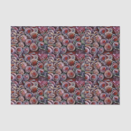 赤いクリスマスボール 薄葉紙 (正面)