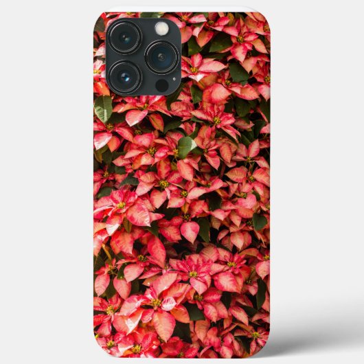 赤いクリスマスポインセティア Case-Mate iPhoneケース (裏面)