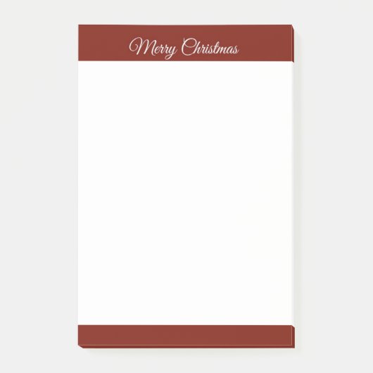 赤いクリスマス便箋 ポストイット (正面)