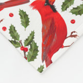 赤いクリスマス深紅色 フリースブランケット (角)