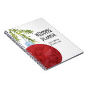 赤いクリスマス飾り、ウェディングプランナー ノートブック (右側)