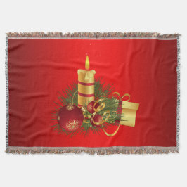 赤いクリスマス スローブランケット