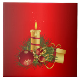 赤いクリスマス タイル