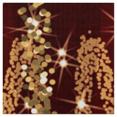 赤いクリスマス・パーティの写真ブースの背景幕の木 ファブリック (クローズアップ)