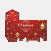 赤いクリスマス フェイバーボックス (折り畳みなし)