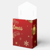 赤いクリスマス フェイバーボックス (オープン)