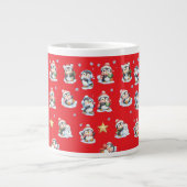 赤いクリスマス ペンギン マグカップ (正面)