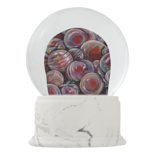 赤いクリスマス·ボール スノーグローブ (裏面)