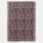 赤いクリスマス·ボール スローブランケット (正面縦)