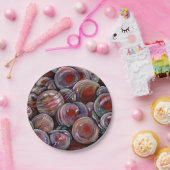 赤いクリスマス·ボール ペーパープレート (パーティー)