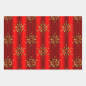 赤いクリスマス ラッピングペーパーシート (正面3)