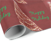 赤いクリスマス ラッピングペーパー (ロールコーナー)
