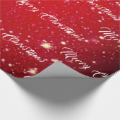 赤いクリスマス ラッピングペーパー (角)
