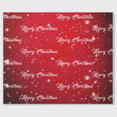 赤いクリスマス ラッピングペーパー (フラット)