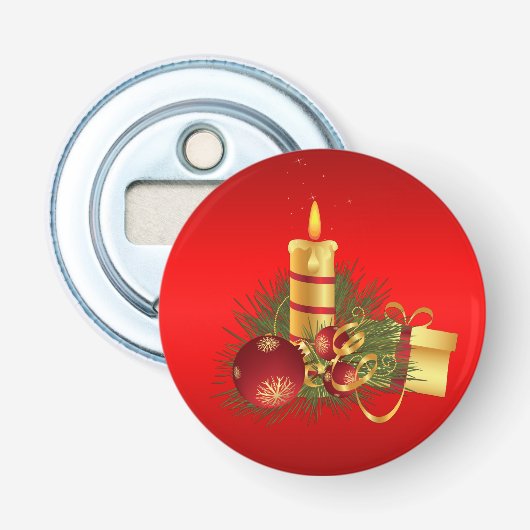 赤いクリスマス 栓抜き (正面)