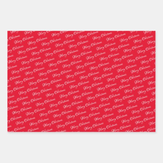 赤いクリスマス |格言 |クリスマス ラッピングペーパーシート (正面3)