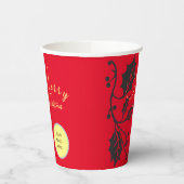 赤いクリスマス 紙コップ (左)