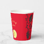 赤いクリスマス 紙コップ (右)