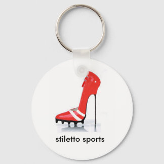赤いクリートstileto、スティレット・スポーツ キーホルダー