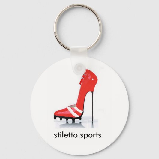 赤いクリートstileto、スティレット・スポーツ キーホルダー (正面)
