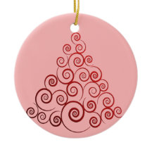赤いクルレケのクリスマスツリー