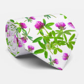 赤いクローバーを白に ネクタイ (ロール)