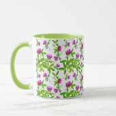 赤いクローバーを白に マグカップ (左)