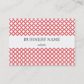 赤いクローバーパターン 名刺 (裏面)