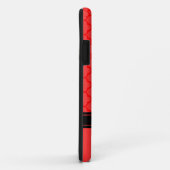 赤いクローバーパターン Case-Mate iPhoneケース (裏面/右)