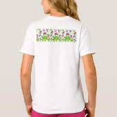 赤いクローバー(緑葉の) Tシャツ (裏面)