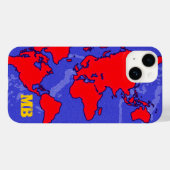 赤いクールカルトデュモンデ Case-Mate iPhoneケース (裏面 (横))