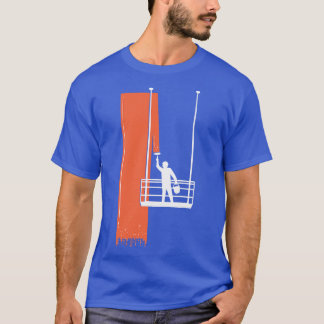 赤いクールファサード画家エレベータウォール絵画のGif Tシャツ