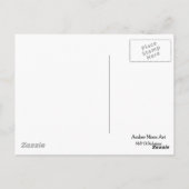 赤いグラジオラス ポストカード (裏面)