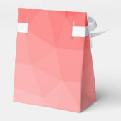 赤いグラデーションのジオメトリメッシュパターンモノグラム フェイバーボックス (裏面サイド)