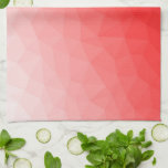 赤いグラデーションのジオメトリメッシュパターン キッチンタオル<br><div class="desc">赤いグラデーションのジオメトリメッシュパターン。明るい濃い赤のグラデーションを持つ三角形のジオメトリックメッシュグラデーション。パターングラデーション、メッシュ、三角形、三角形、ジオメトリ、ジオメトリックカッコいい、グラデーション、三角形、明るい、赤</div>