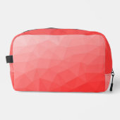 赤いグラデーションのジオメトリメッシュパターン ドップキット (正面)