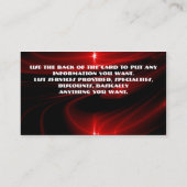 赤いグラフィックの名刺 名刺 (裏面)