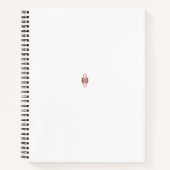 赤いグラフィック鮮やかは、クリエイティブフローラdを備えている ノートブック (正面)