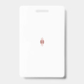 赤いグラフィック鮮やかは、クリエイティブフローラdを備えている バッジ (Back)