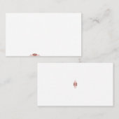 赤いグラフィック鮮やかは、クリエイティブフローラdを備えている 名刺 (正面/裏面)